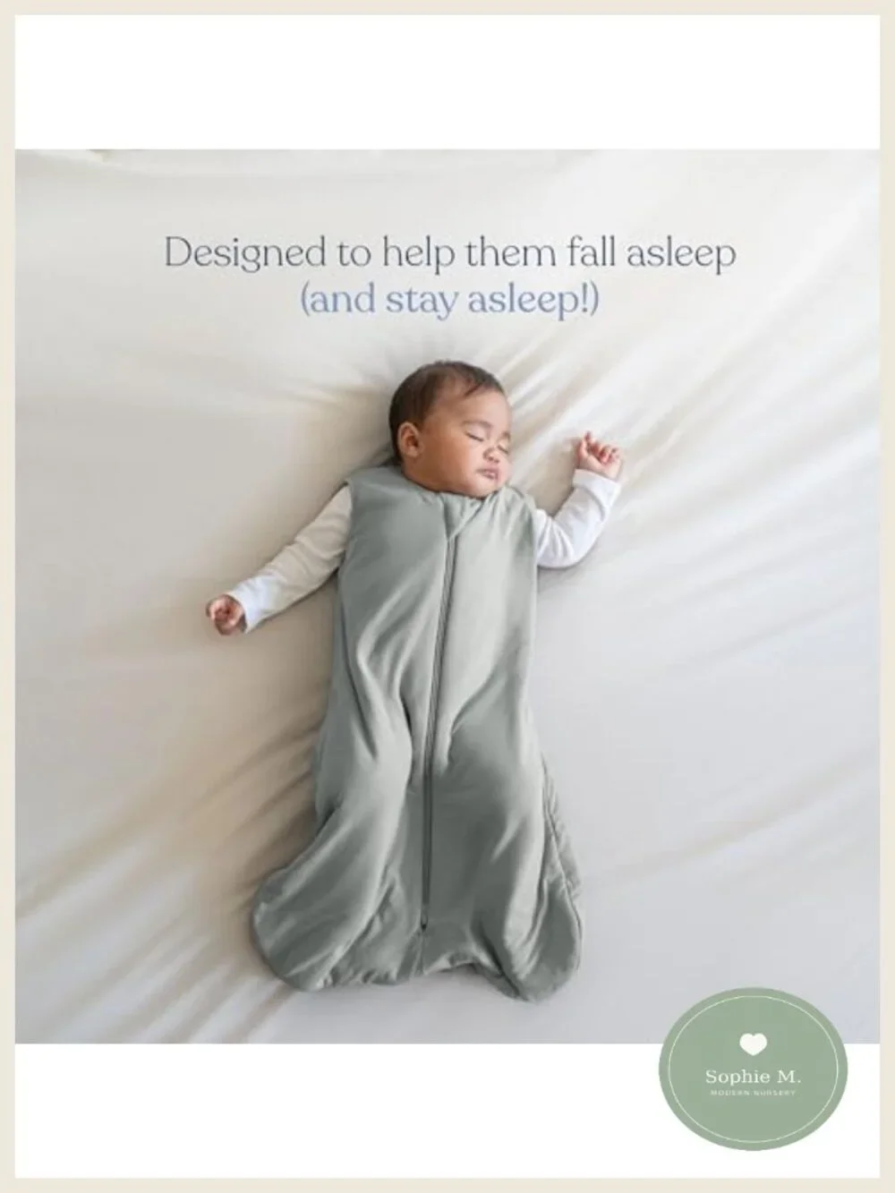 SuperSoft Bamboo Wearable Blanket 1.5 TOG Baby Sleep Sack Hip-Healthy Newborn
